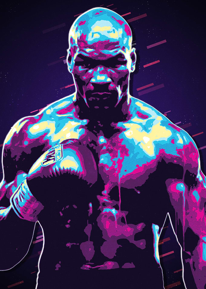 Mike Tyson Retro Art