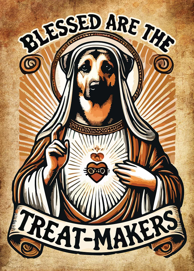 Blessed Are the Treat-Makers, Funny Holy Dog Humor