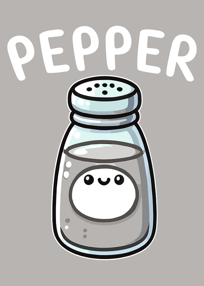 Cute Pepper Shaker