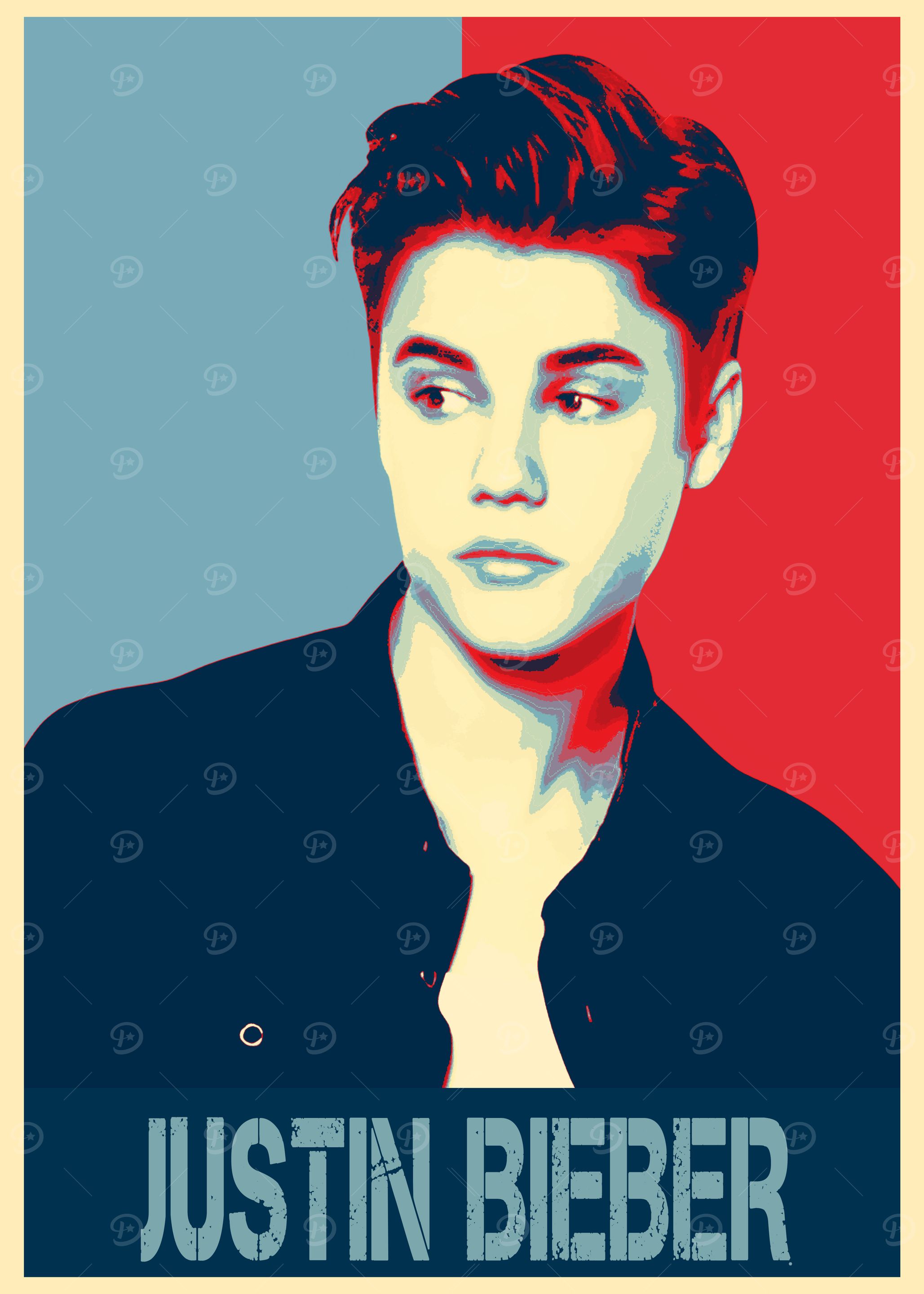 Justin Bieber Pop Art Poster