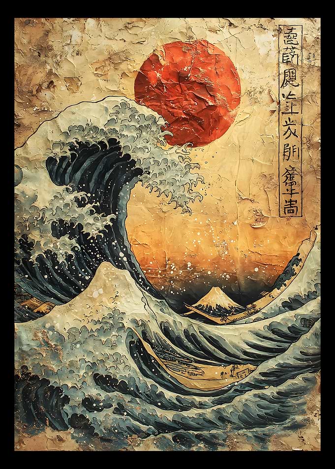 Great Wave, Vintage Style
