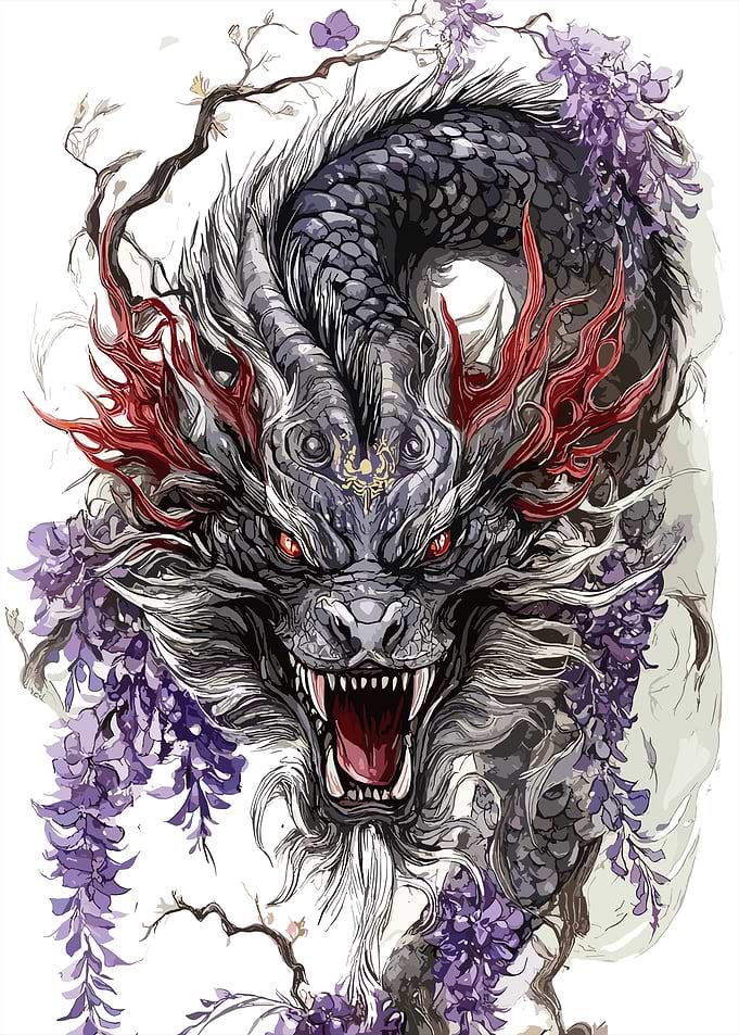 Japanese Dragon Art