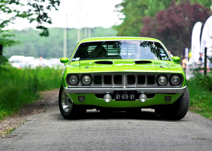 Green Plymouth Barracuda