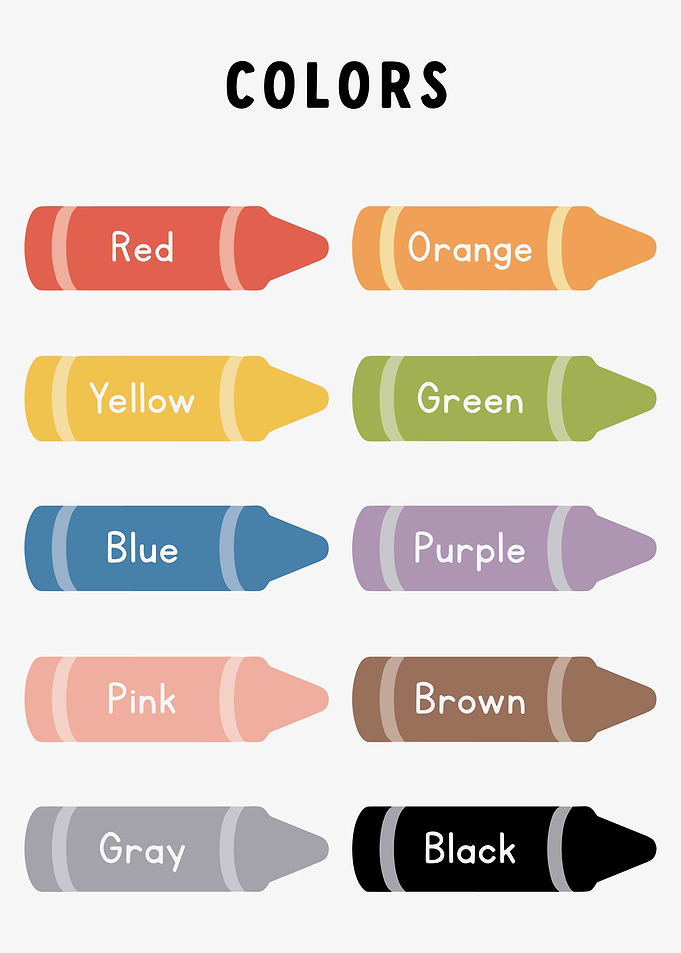 Crayon Color Chart