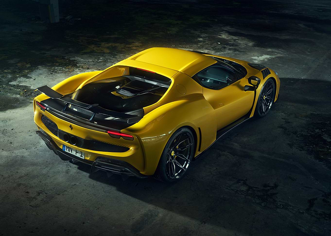 Yellow Ferrari Supercar