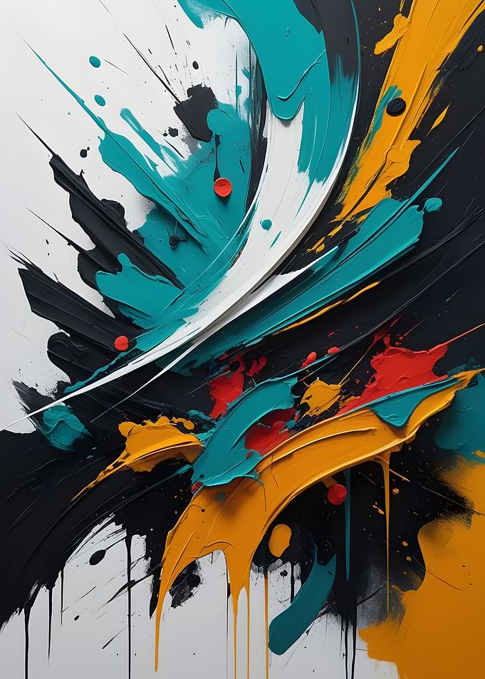 Abstract Paint Splashes