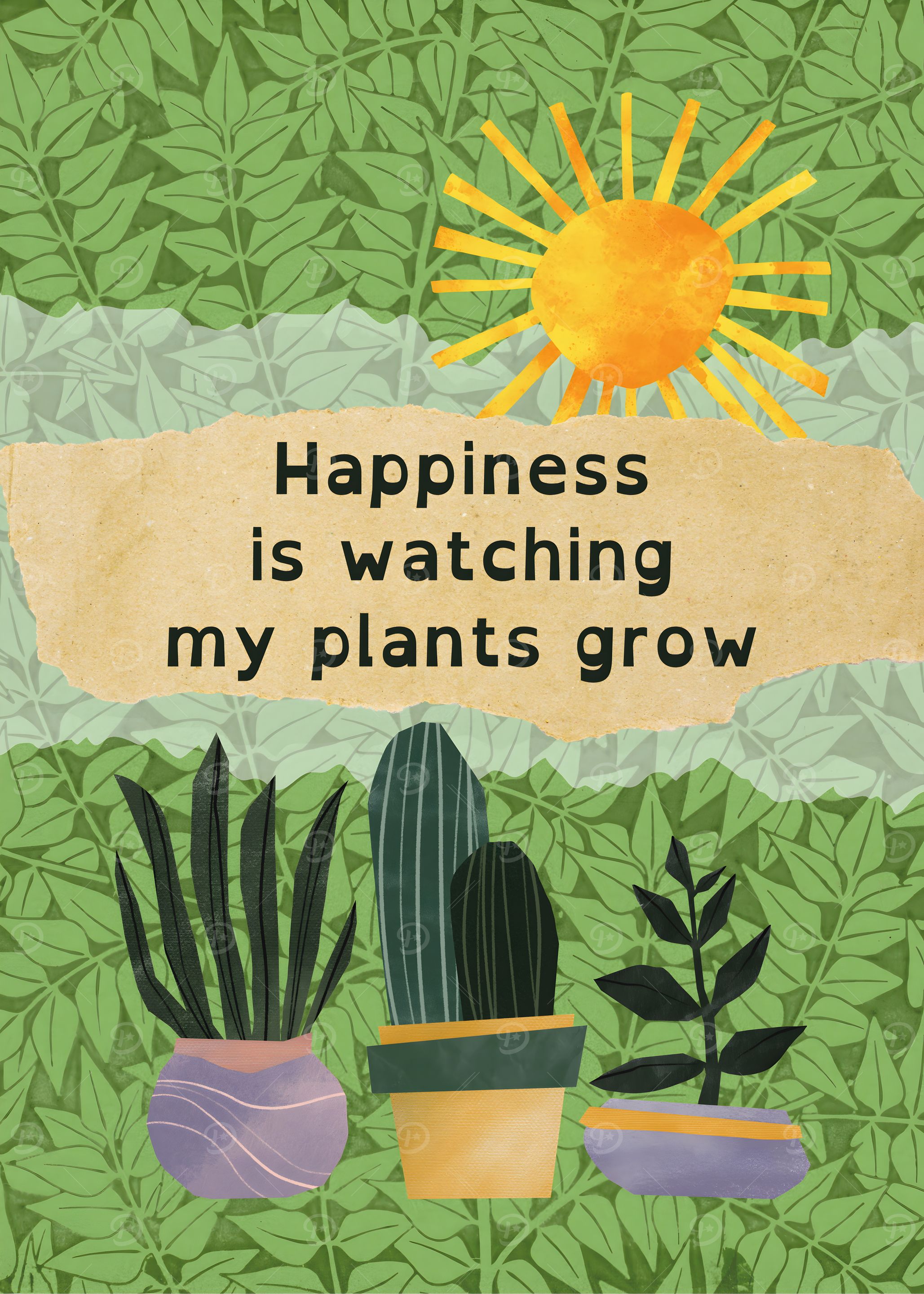 Happiness Is Watching My Plants Grow