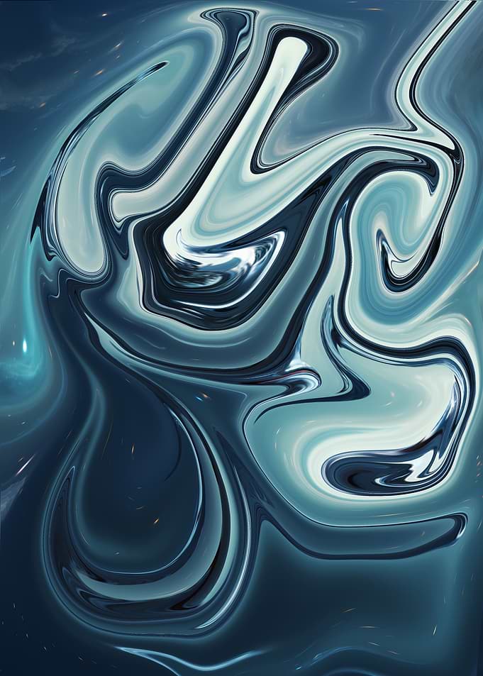Abstract Blue Swirls