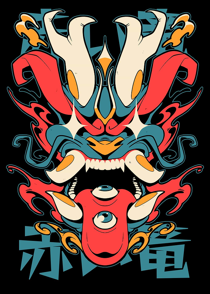 Japanese Oni Mask