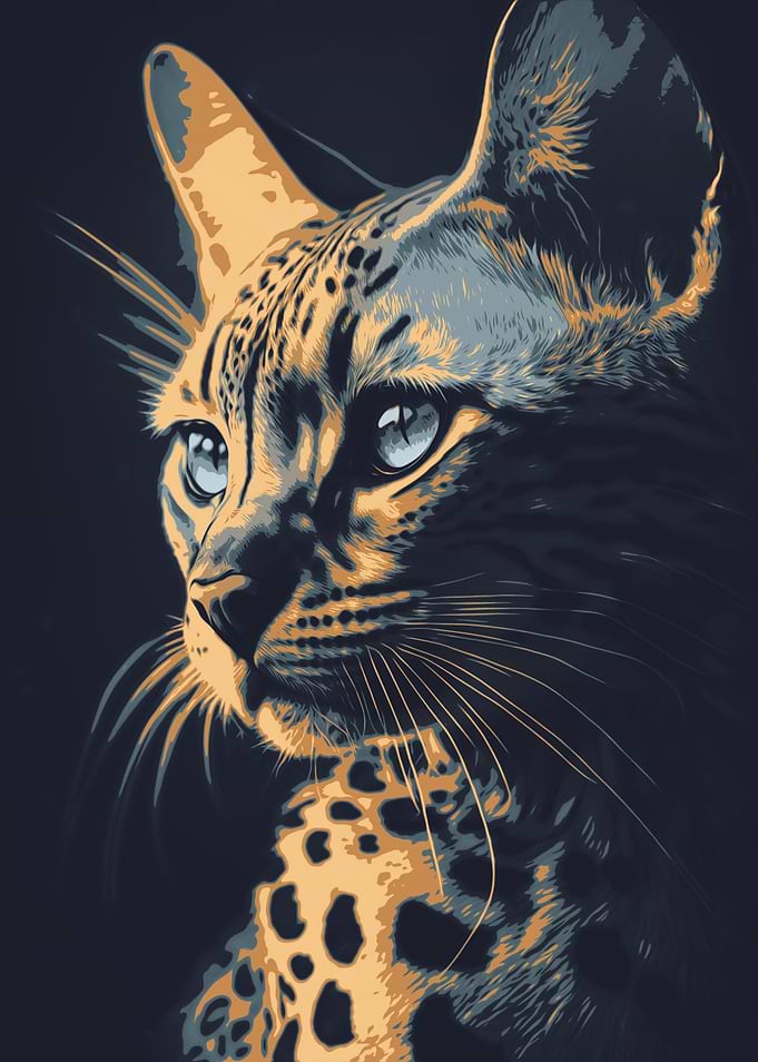 Bengal Cat Portrait