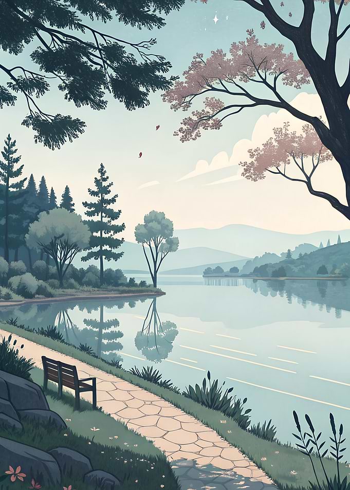 Serene Lake View