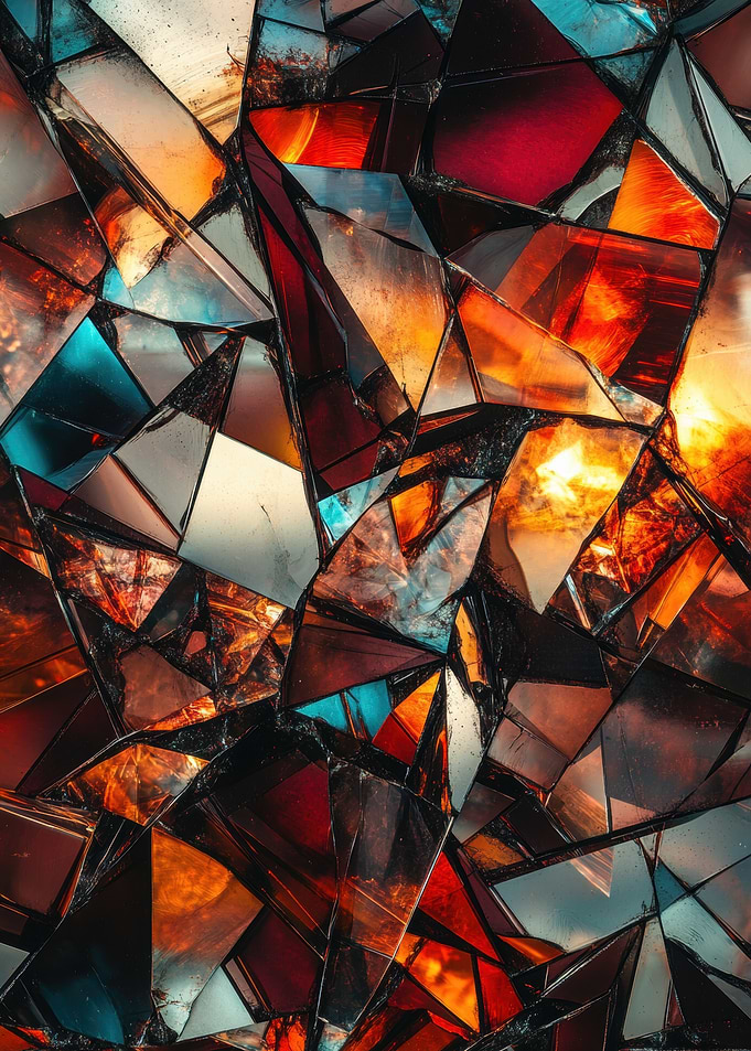 Shattered Glass Abstract