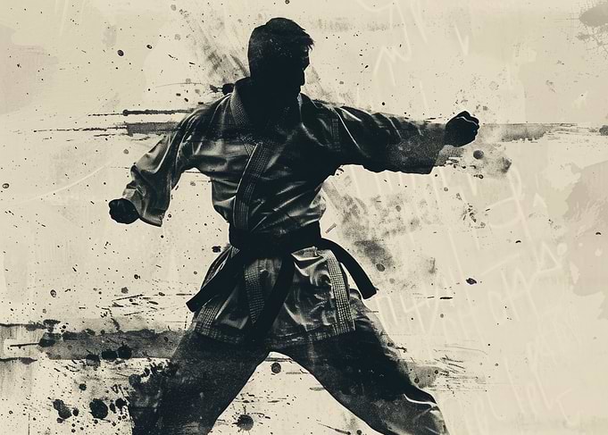 Martial Arts Silhouette