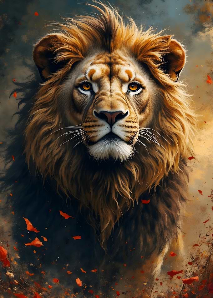Majestic Lion Portrait