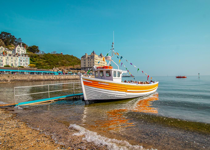 Boat Docked at Harbor