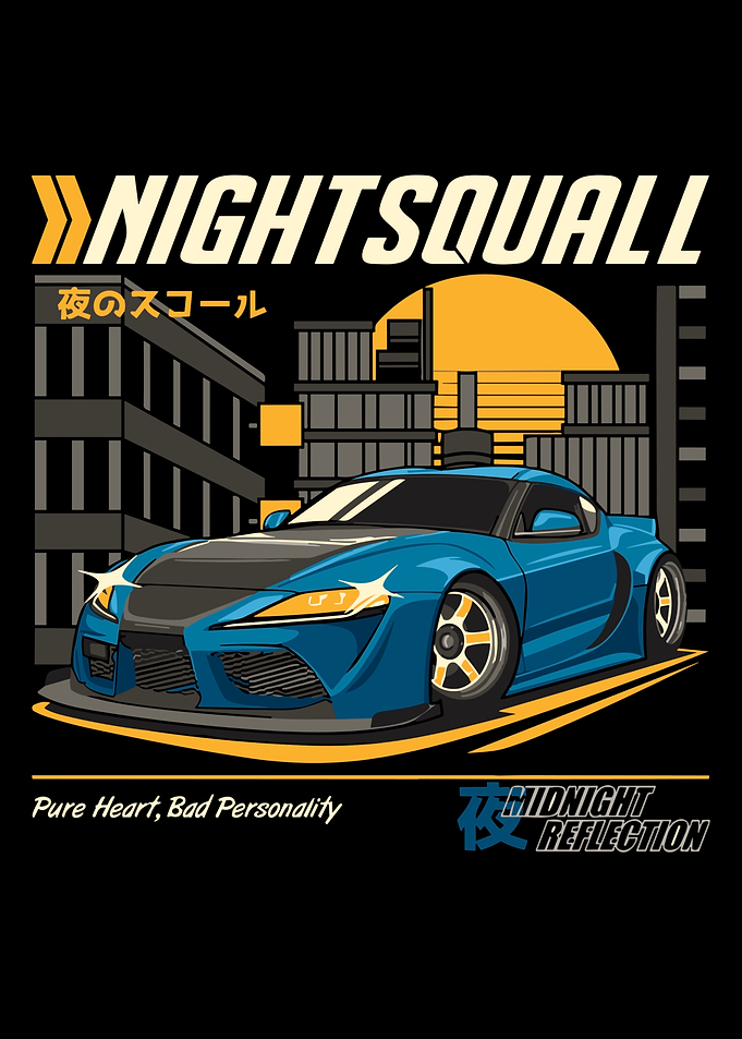 Nightsquall Blue Sports Car