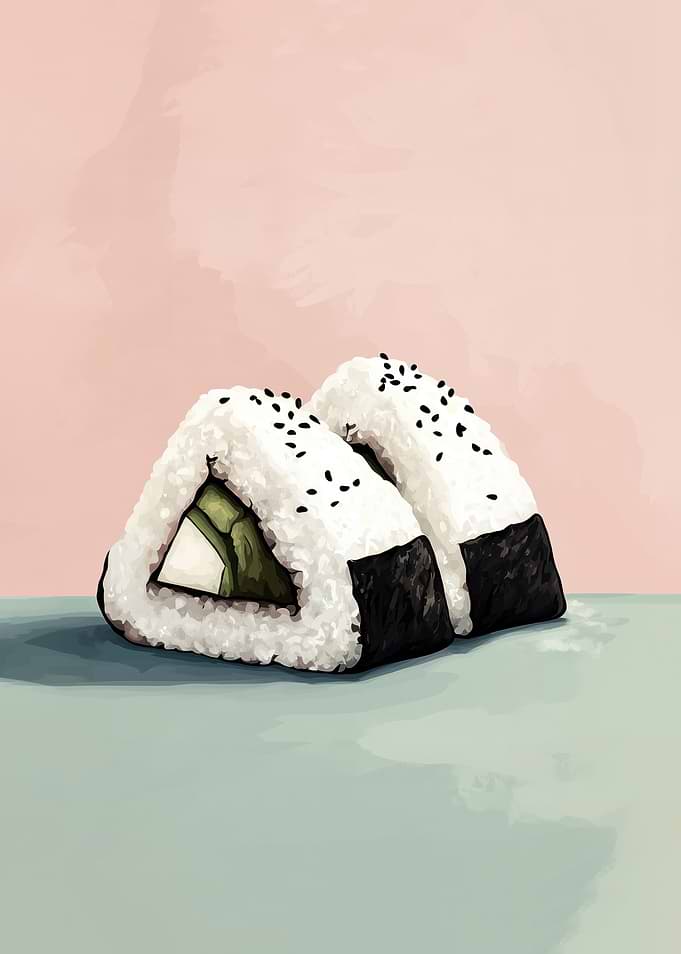Onigiri with Sesame Seeds