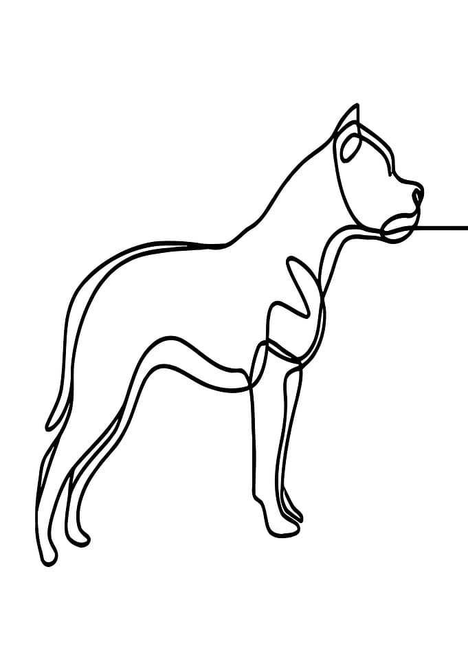 Dog Line Art