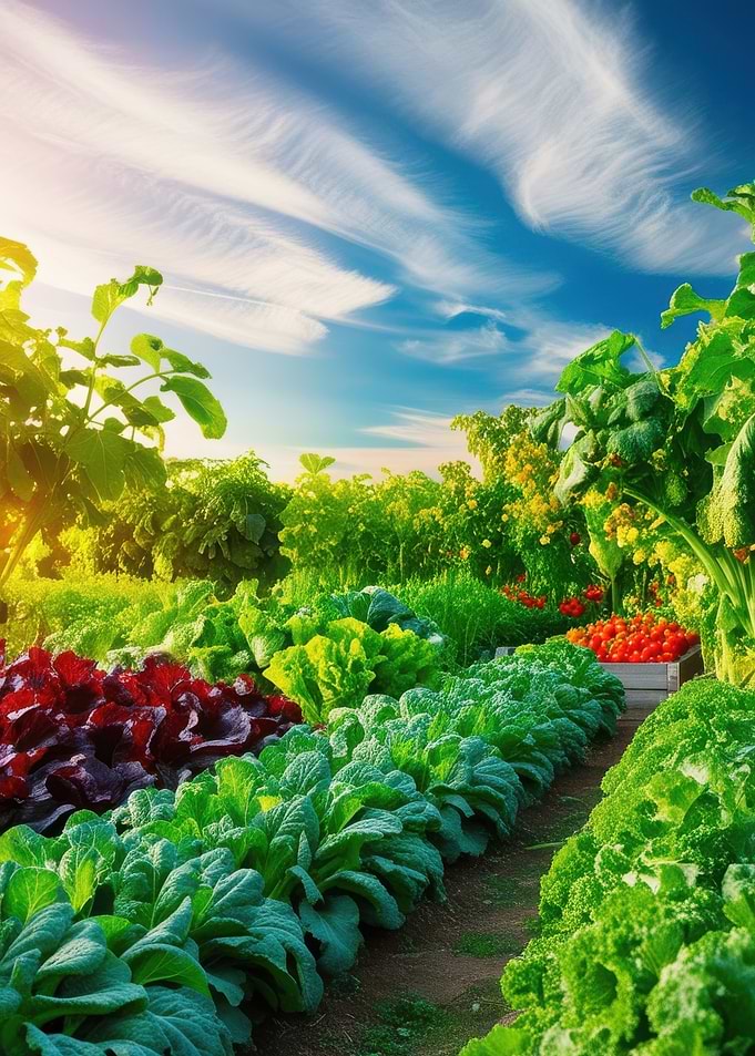 Vegetable Garden Sunset