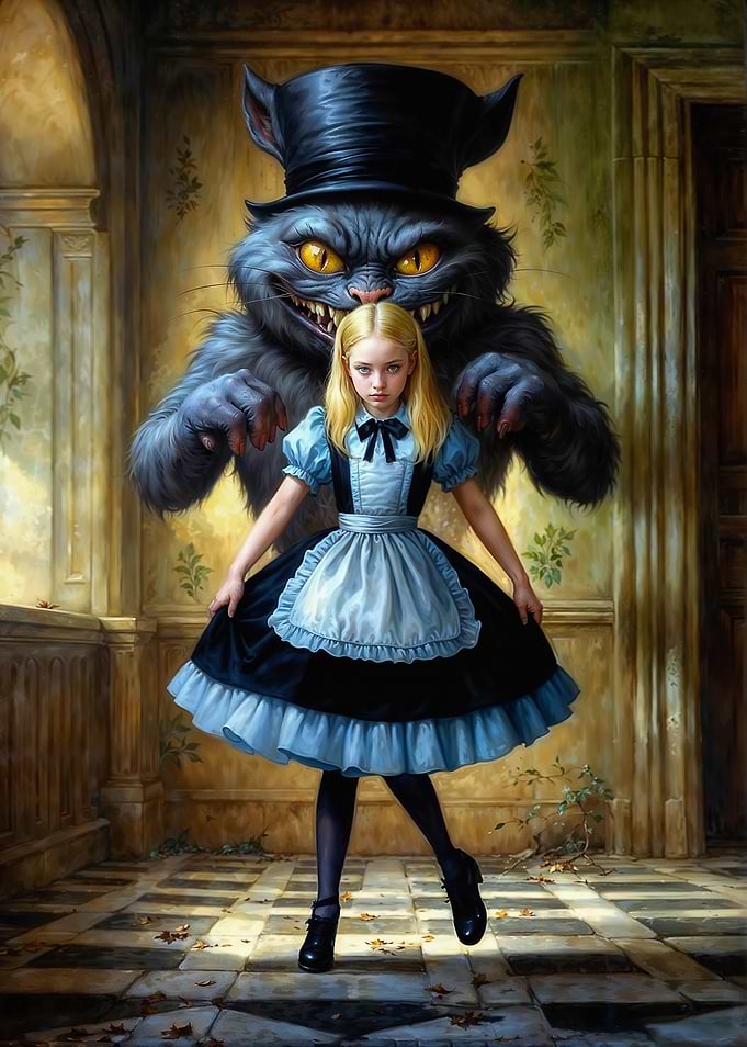 Alice and the Cheshire Cat