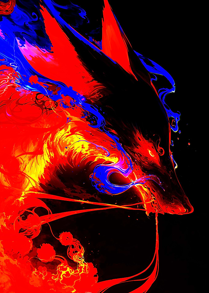 Ink Demon Kistune