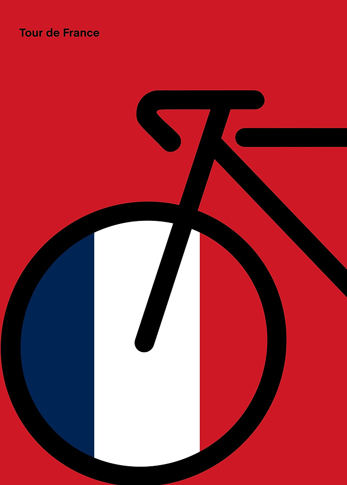 Tour de France Bike Poster