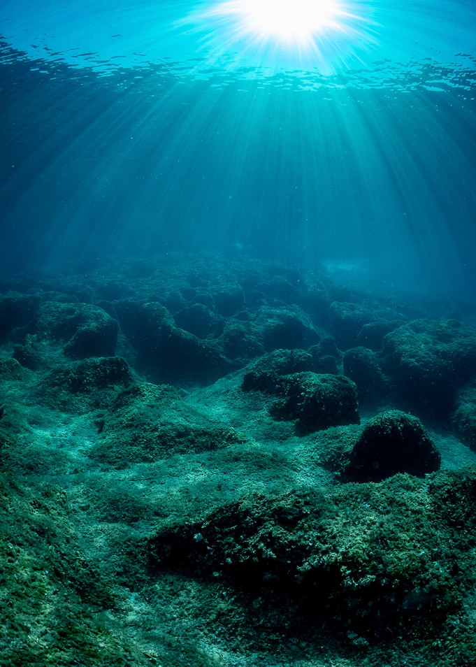 Sunbeams Underwater