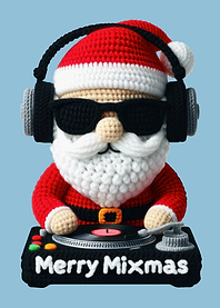 Crocheted DJ Santa Claus