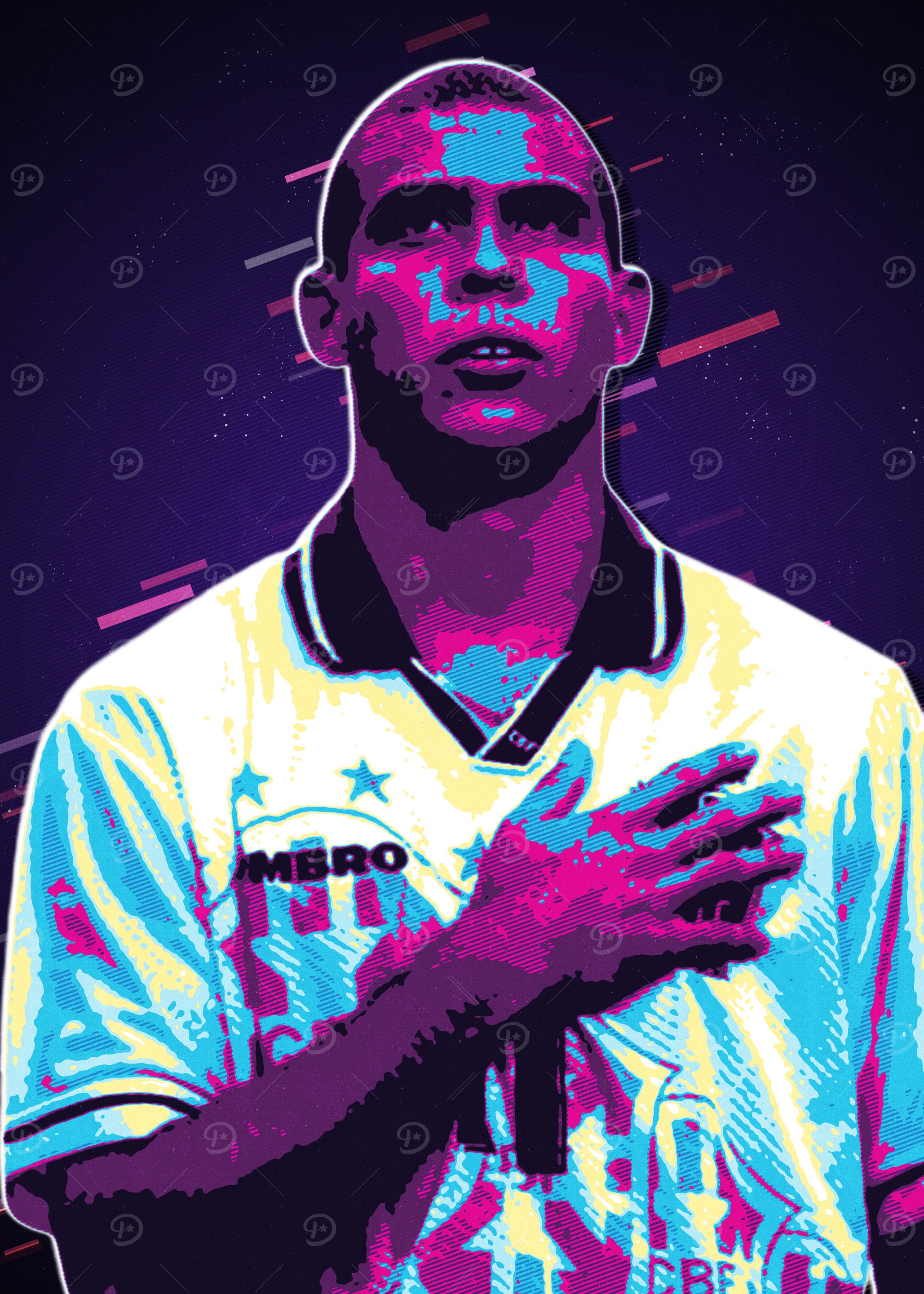 Ronaldo Football Player Portrait