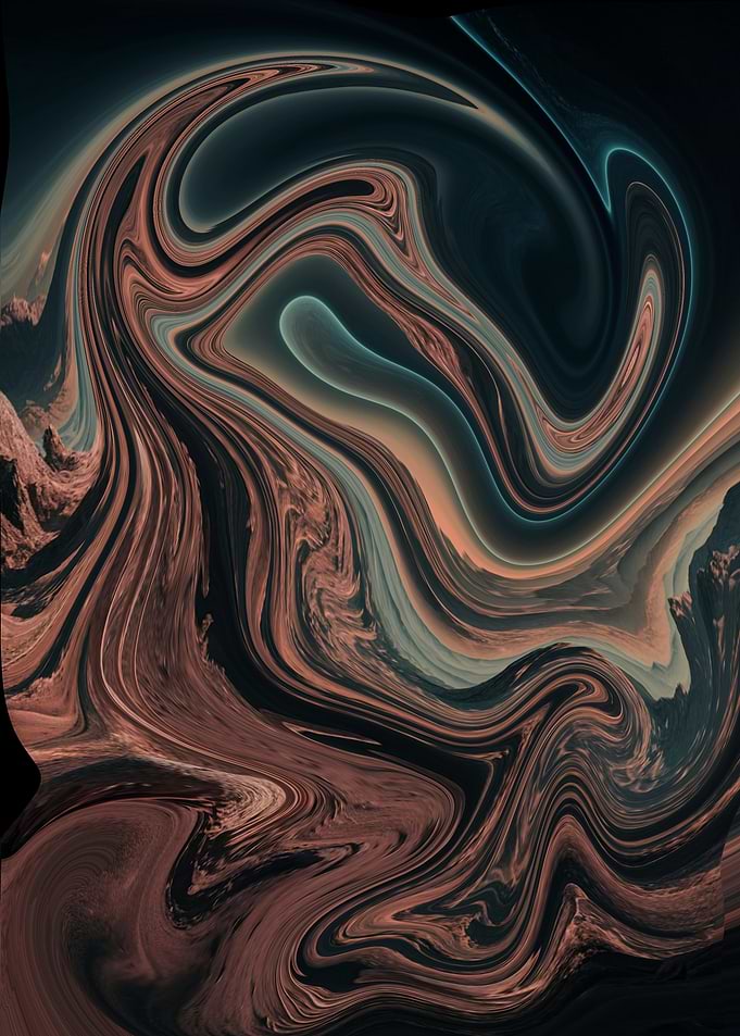 Abstract Swirling Art