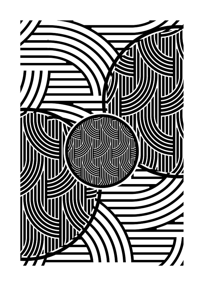 Abstract Black and White Pattern