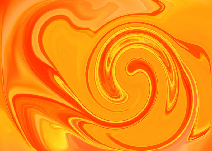 Abstract Orange Swirl