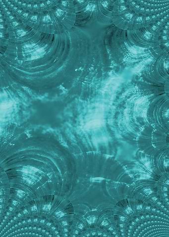 Teal Abstract Pattern in Blue