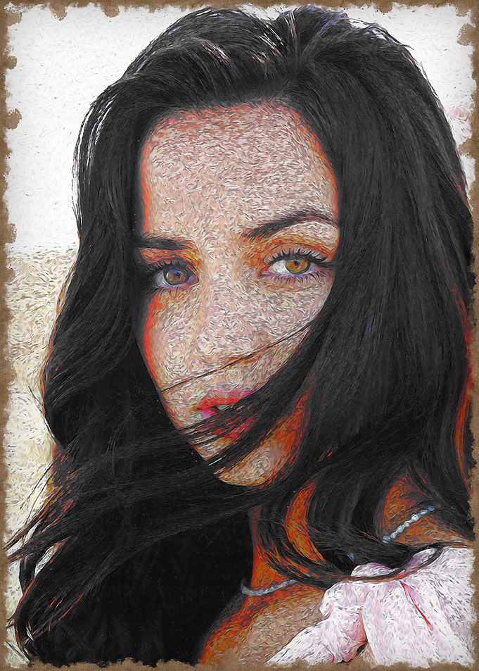 Ana de armas Long Black Hair
