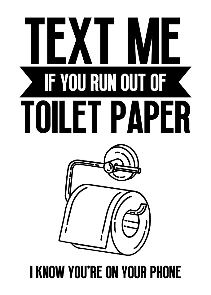 Text Me Toilet Paper