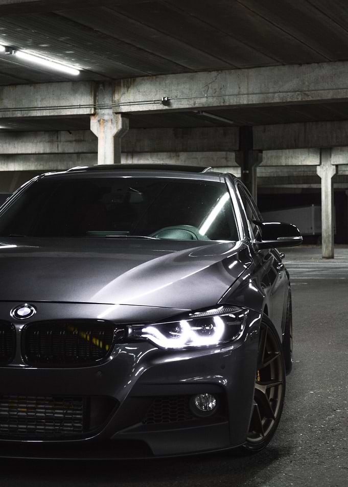 BMW 3 Series in Parking Garage