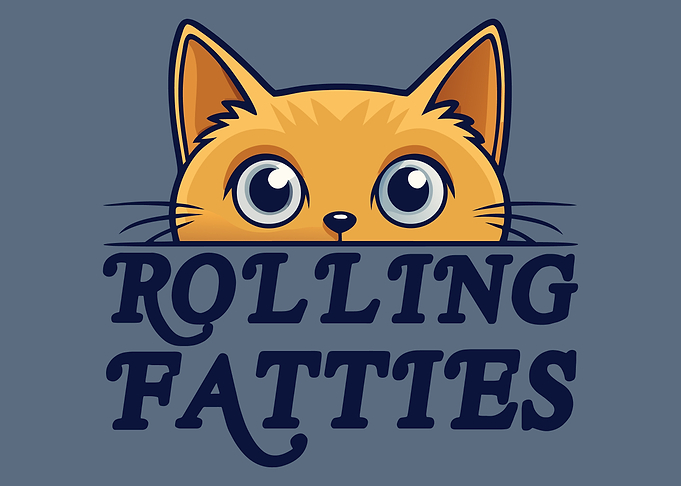 Cat Peeking with Text