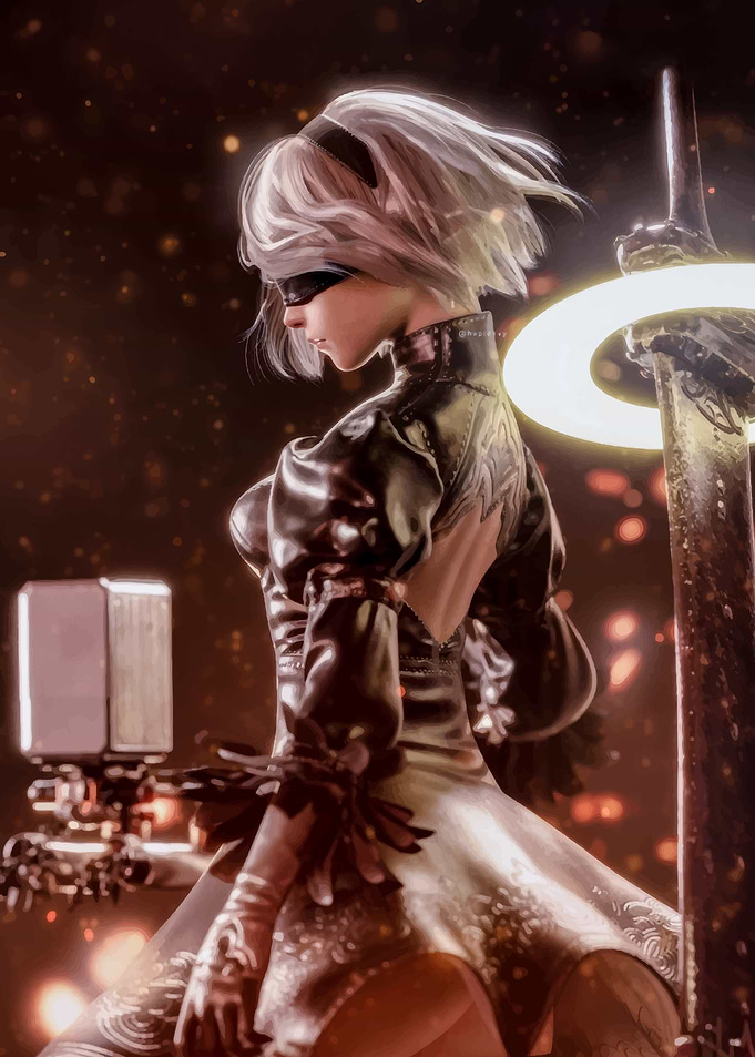 2b nier automata poster