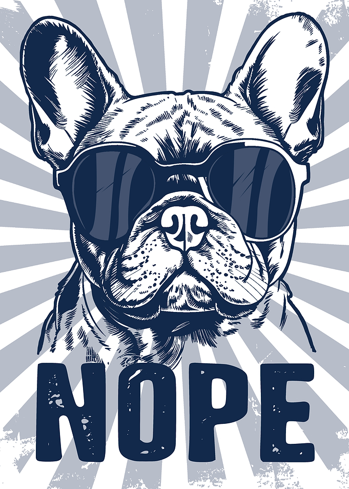 French Bulldog Saying Nope Funny Dog Lover