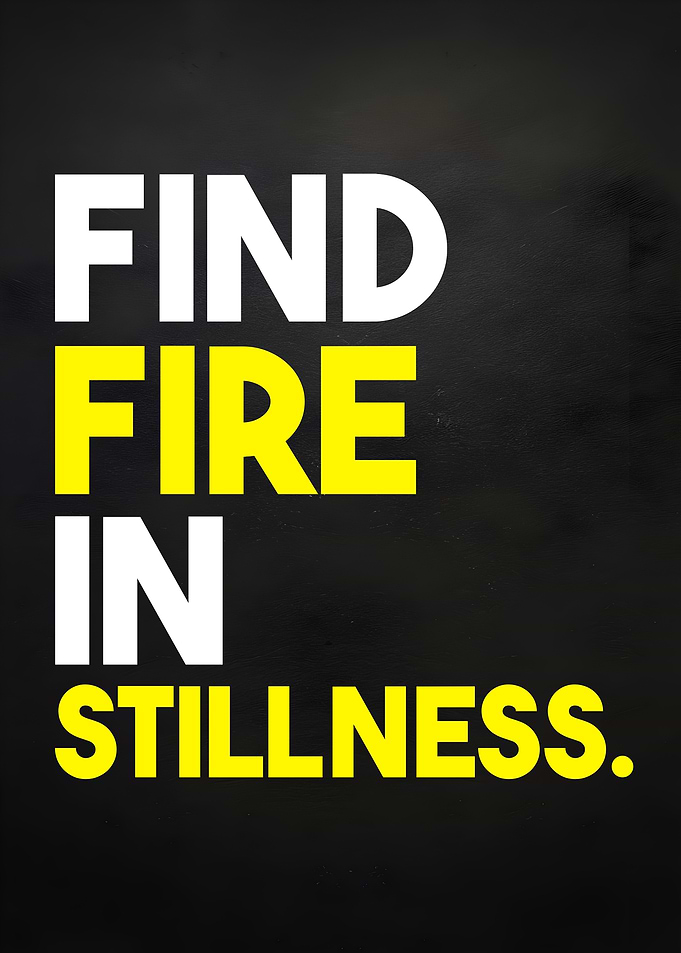 Find Fire in Stillness