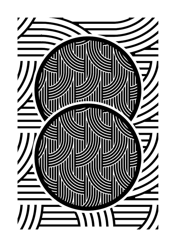 Abstract Black and White Pattern