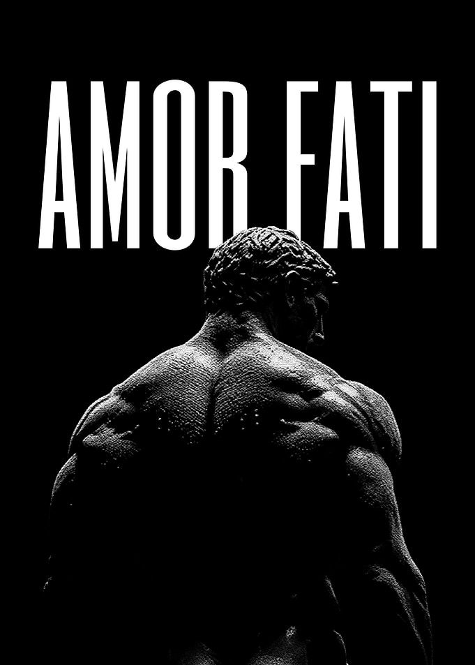 Stoicism Stoic Quote Amor Fati Inspirational Motivational Poster
