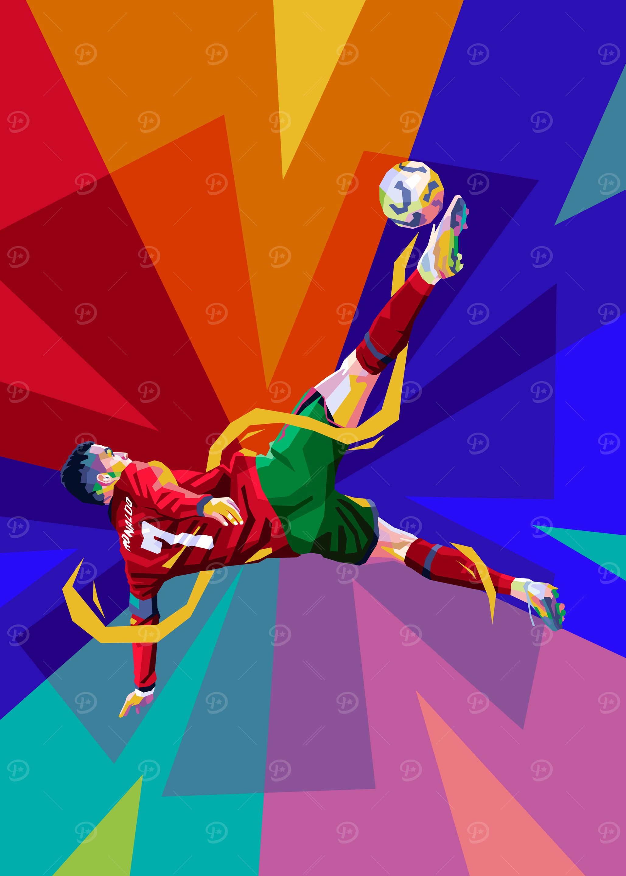 Soccer Player in Action