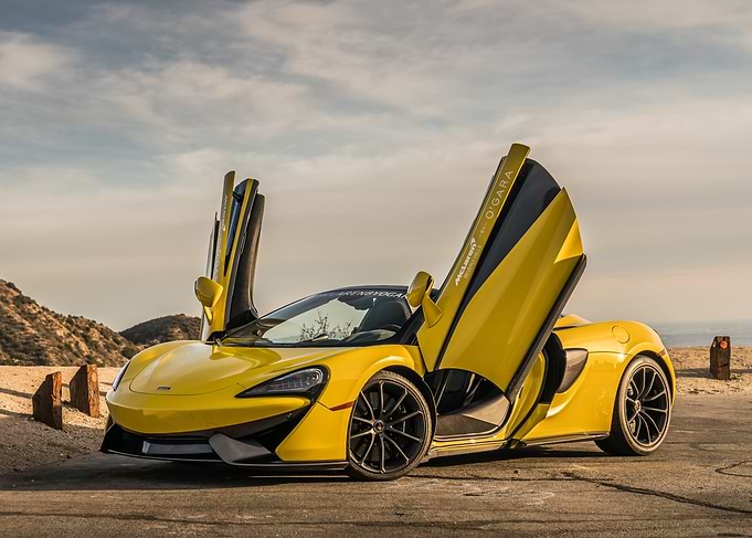 Yellow McLaren 570S