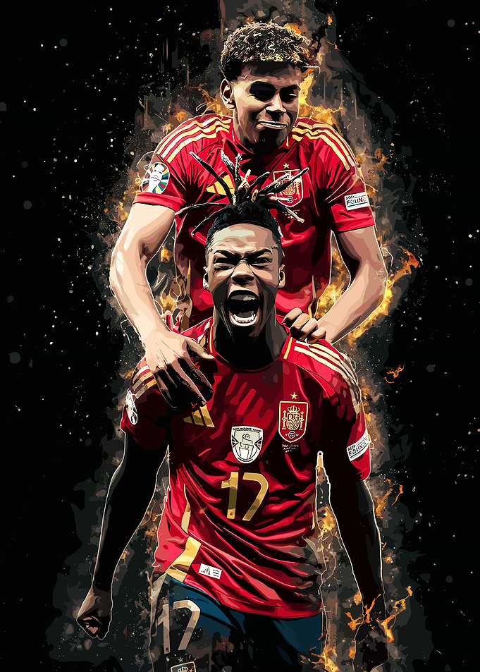 Williams JR & Lamine Yamal Goal Celebration