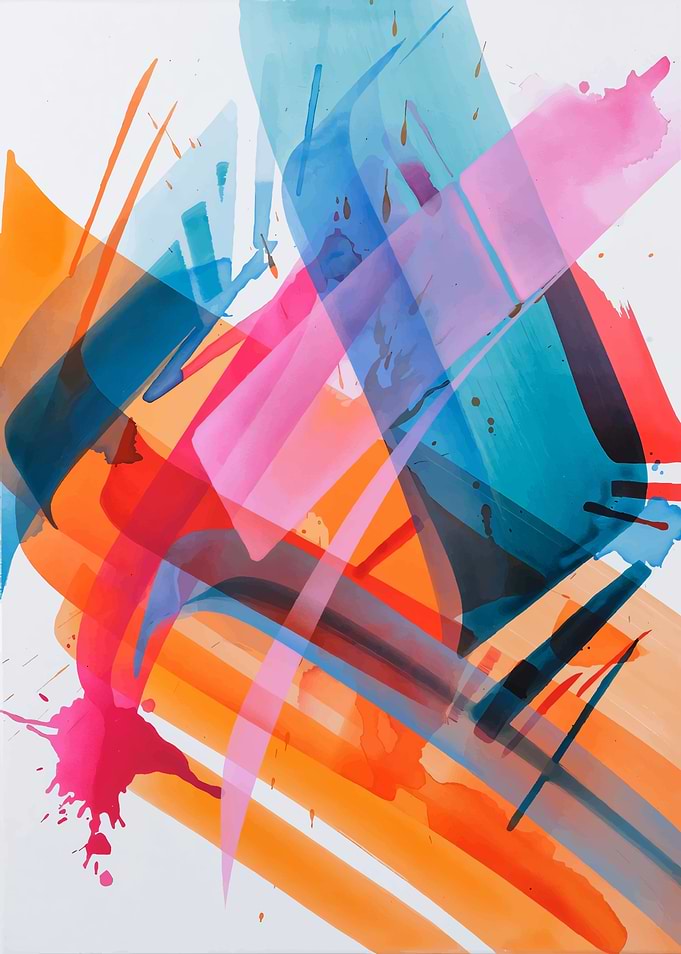 Abstract Art with Vibrant Colors