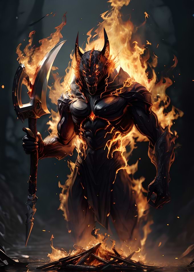 Fiery Demon Warrior