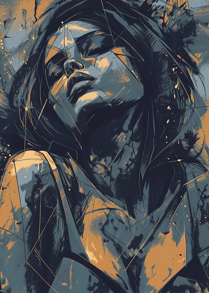 Abstract Woman Portrait