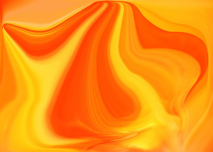 Abstract Orange and Yellow Swirls