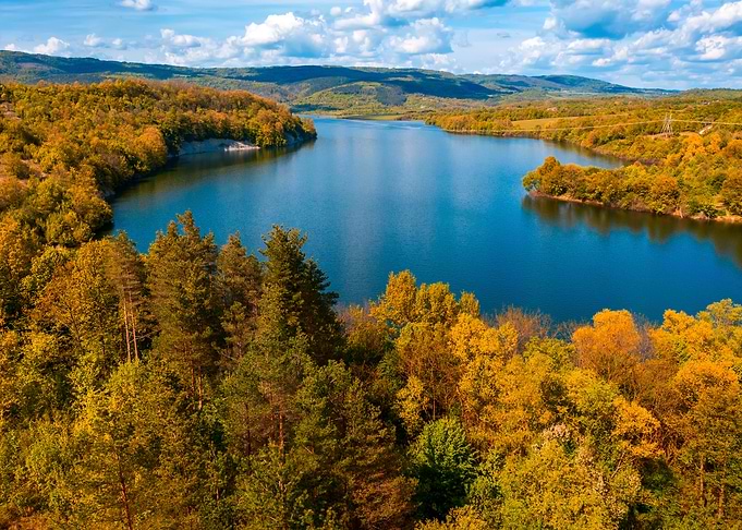 Autumn Lake Landscape